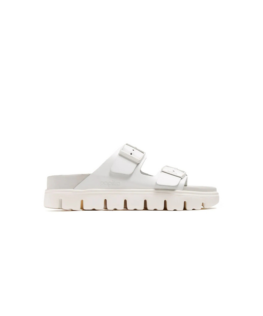 Papillio Arizona Exquisite Leather Chunky White Sandals