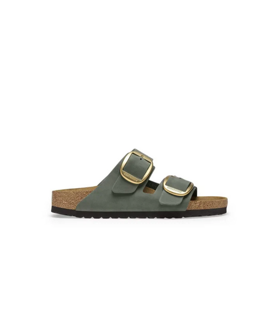 Birkenstock Arizona Big Buckle Nubuck Leather Thyme Sandals