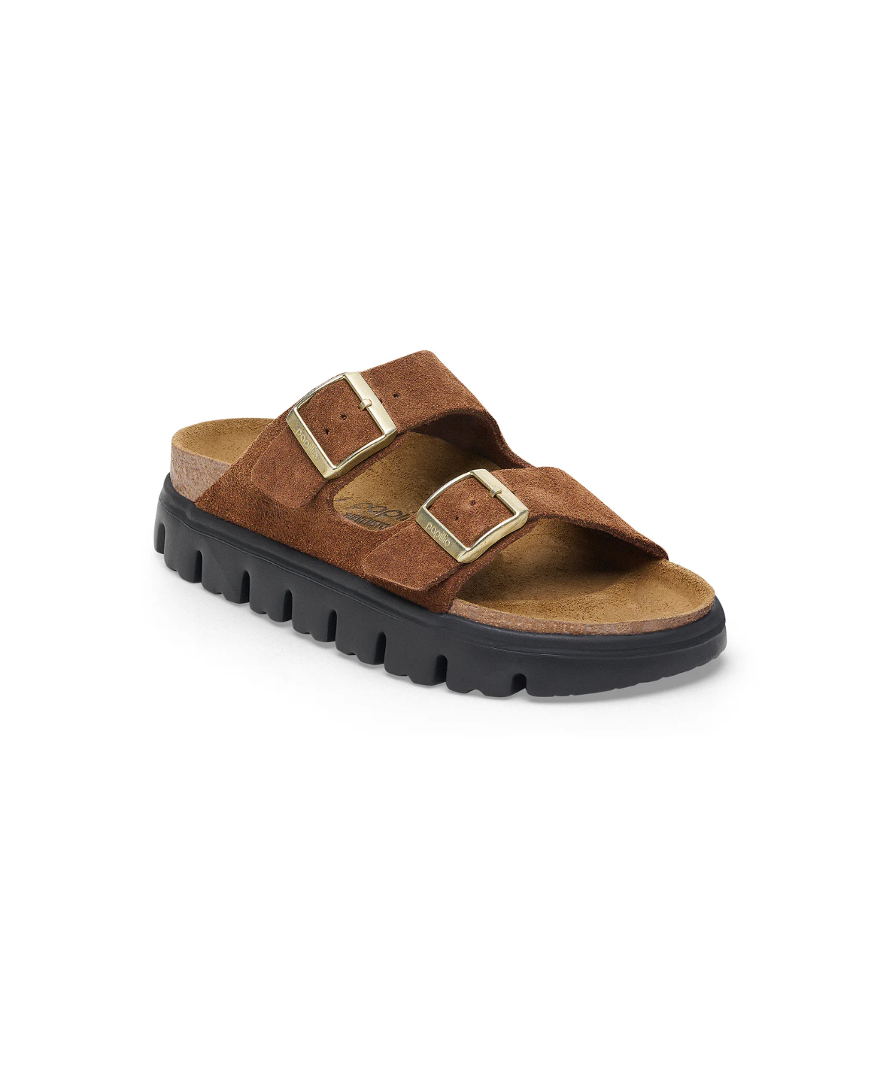 Papillio Arizona Chunky Suede Leather Dark Tea Sandals