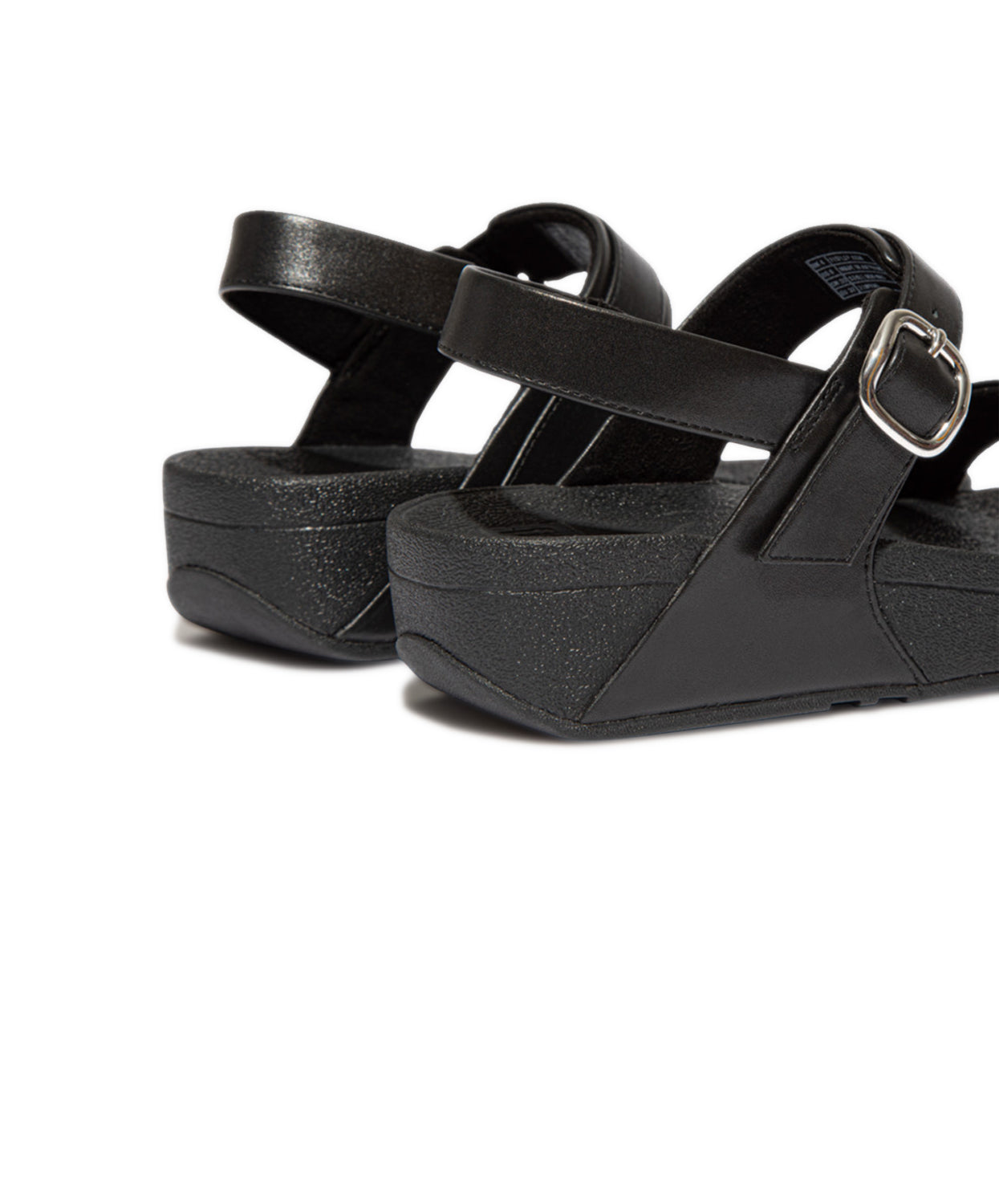 FitFlop Lulu Adjustable Leather Back-Strap Sandals Black