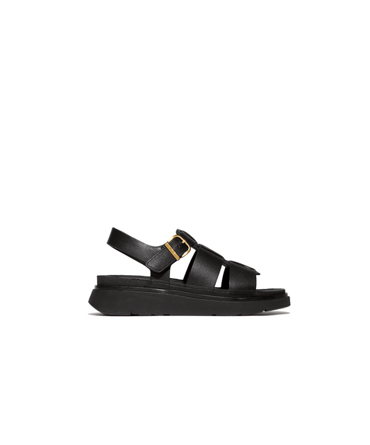FitFlop Gen-FF Leather Fisherman Sandals Black